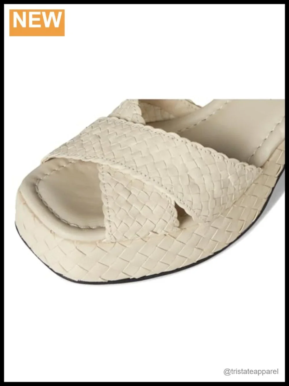 Hand-Woven Leather Platform Slingback Sandals Made in Spain
